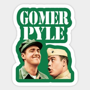 Gomer Pyle , and sgt Carter 1960s sitcom , Sticker